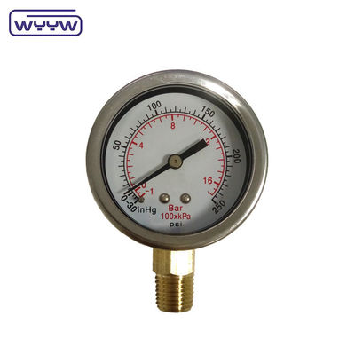 Máy đo áp suất thủy lực chứa dầu 52mm