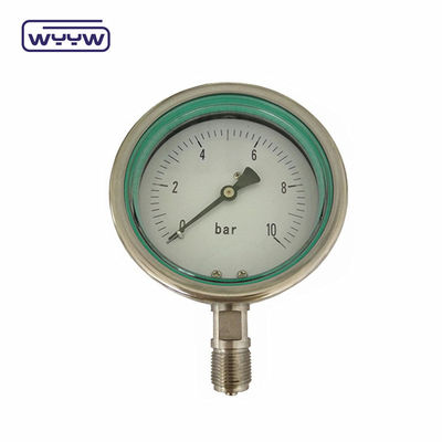 chống sốc trở lại đồng gắn máy đo áp suất tùy chỉnh phạm vi