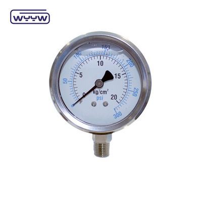 1/8 &quot;NPT kết nối dưới cùng máy đo áp suất 1,5&quot; 40mm thử nghiệm áp suất dầu máy đo