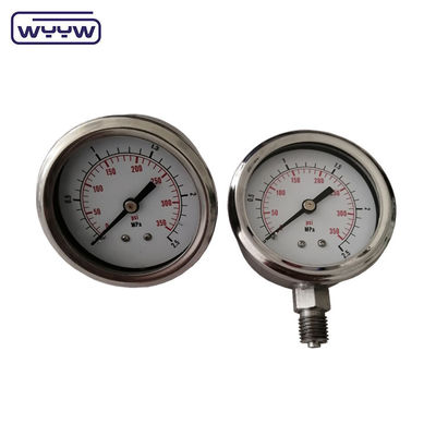 Máy đo áp suất vòng Bezel chứa chất lỏng 2,5%