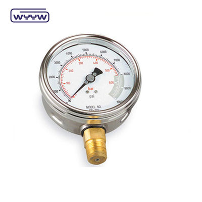 Máy đo áp suất chất lỏng Qingdao xuất khẩu 0-350 bar manometer