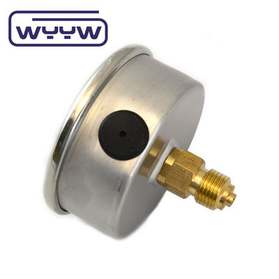 2.5&quot; Máy đo áp suất hai thang đo Manometer Back Mount Glycerine Bar Oil Pressure Gauge