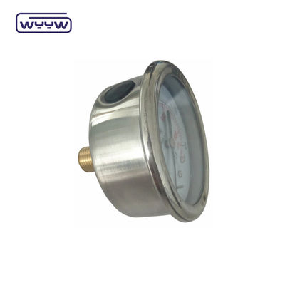 2.5&quot; Máy đo áp suất hai thang đo Manometer Back Mount Glycerine Bar Oil Pressure Gauge