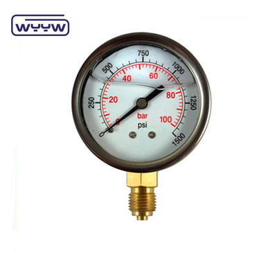 Máy đo áp suất công nghiệp thủy lực 60mm cho glycerin