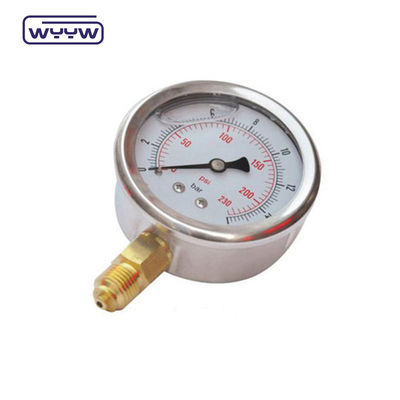 2.5&quot; Anti-Vibration Pressure Gauge Manometer Bottom Mount