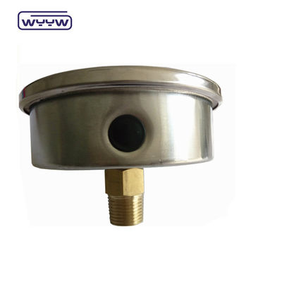 Máy đo áp suất chống rung động dầu trục 100mm