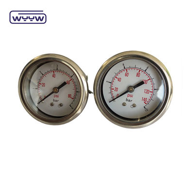 Máy đo áp suất trục 2,5 &quot;U-clamp Manometer / Máy đo áp suất kết nối phía sau