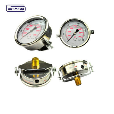 Máy đo áp suất trục 2,5 &quot;U-clamp Manometer / Máy đo áp suất kết nối phía sau