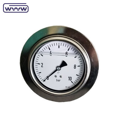 2.5&quot; Bar Psi Flange Type Pressure Gauge Manometer Panel Mount