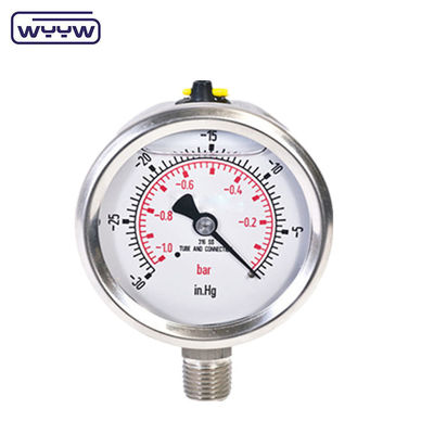 Lưng Glycerine chống sốc Hydraulic Jack Pressure Gauge Range tùy chỉnh