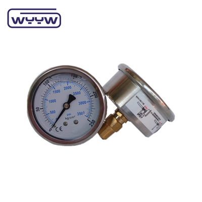 Công nghiệp đồng đằng sau Mount dầu đầy Manometer cho glycerine