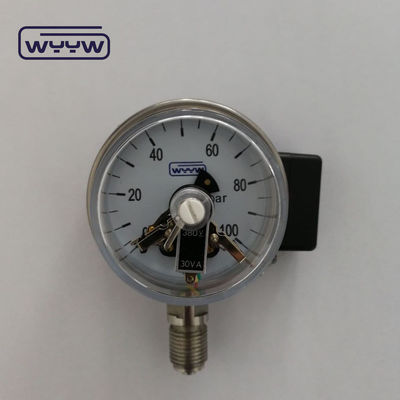 2.5&quot; Thép không gỉ Đường đo áp suất tiếp xúc điện Flange Type Panel Connection