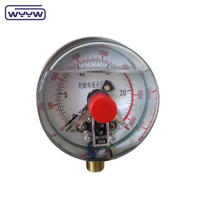Thép không gỉ silicone đầy áp lực đo kết nối đáy 100mm