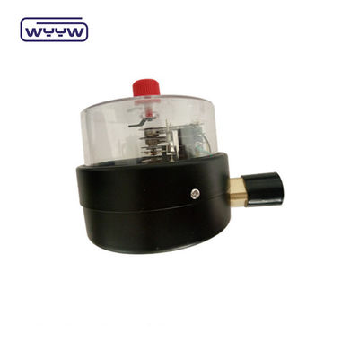 Máy đo áp suất đáy bằng thép màu đen 100mm với tiếp xúc điện