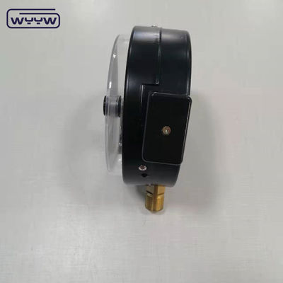 1.6MPa vỏ thép màu đen 1/2 &quot;bsp M20X1.5 6 inch tiếp xúc điện manometer áp suất hai quy mô giá