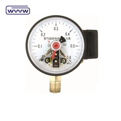 Không + không Vỏ thép đen 1.6MPa 100mm 380V Máy đo áp suất AC