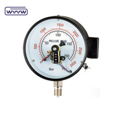 Không + không Vỏ thép đen 1.6MPa 100mm 380V Máy đo áp suất AC