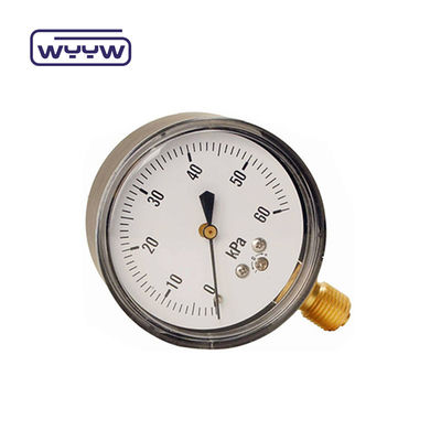 Trung Quốc đáy thép không gỉ manometer giá khí cầu loại 0-50 mbar capsule áp suất thấp ga