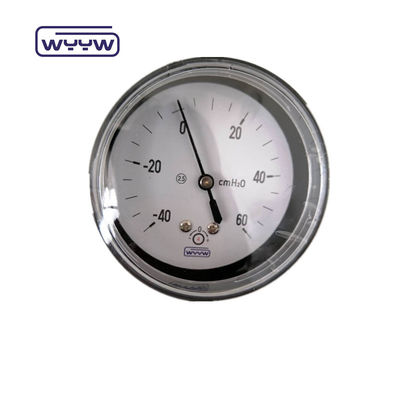 63mm Mmh2o trục Mbar Bellows áp suất Manometer với vỏ SS304