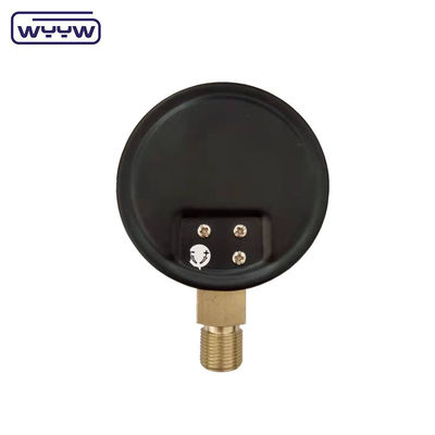 KPa đo áp suất thấp WYYW 4 inch 100mm vỏ thép màu đen đáy đầu vào bellows mbar cmh2o áp lực