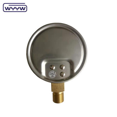 Trung Quốc máy đo áp suất viên nang 100mm mbar ss trường hợp kết nối đồng 1/2 &quot;bsp cmh2o áp suất thấp manometer