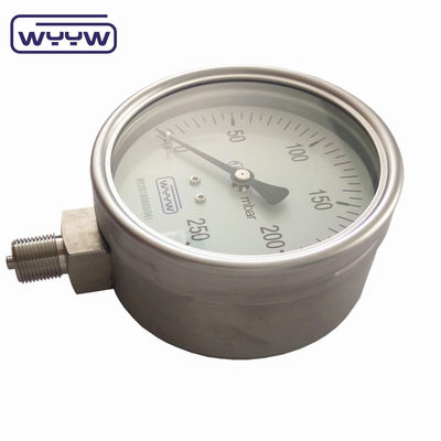 Áp suất thấp thổi lên Manometer 250 Mbar vật liệu thép không gỉ