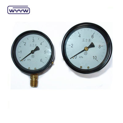 80mm Kpa Mbar Bellows Pressure Gauge Low Pressure Manometer Kết nối phóng xạ