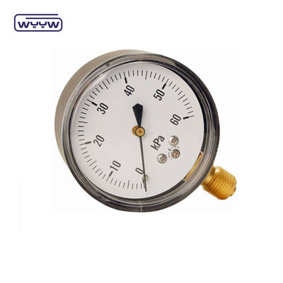 60-100mm CmH2O Capsule Pressure Gauge Manometer Độ chính xác 1,6%