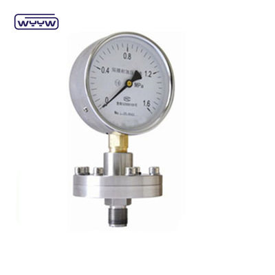 Tri Clamp Membrane Pressure Gauge Thép không gỉ Case 100mm