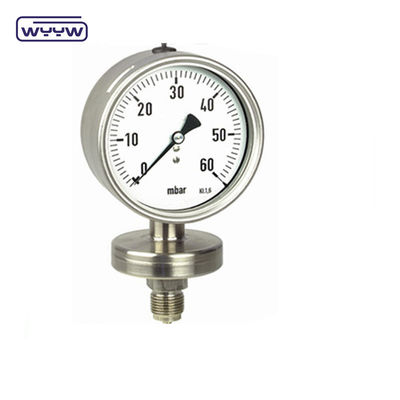 60mm SS316 Bộ đo áp suất khẩu phần Nhà sản xuất 1 năm bảo hành
