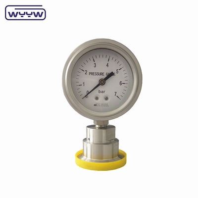 Máy đo áp suất khẩu phần vệ sinh hạng nặng SS316 Loại kẹp