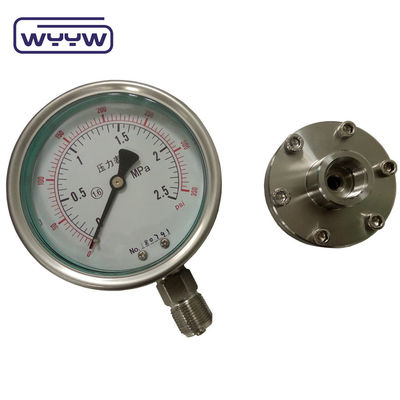 4 &quot; 100mm áp suất đo đệm niêm phong SS Case và SS nội bộ