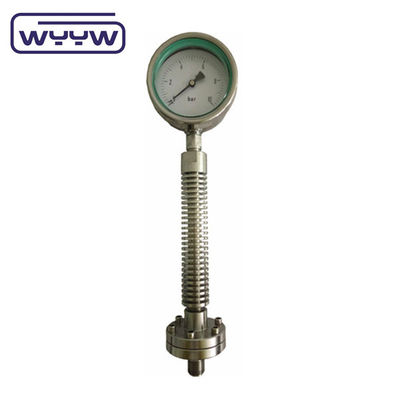 100mm Dial Size Pressure Gauge Kết nối đáy 1,6% Độ chính xác