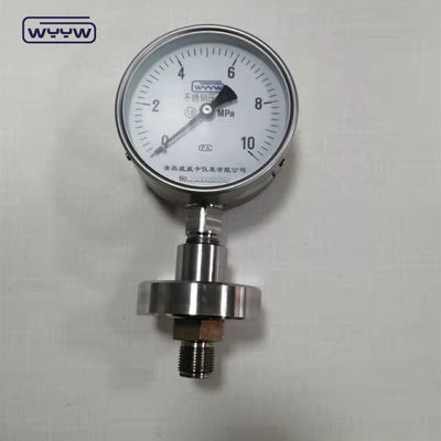 Tất cả các thiết bị đo áp suất chỉ số thép không gỉ với sườn được phê duyệt CE