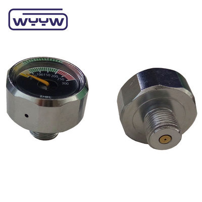 22mm mini manometer 1 / 8bspp máy đo lưu lượng khí pcp inline lặn đo thanh lặn đo áp suất
