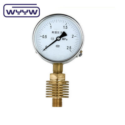 Máy đo áp suất nhiệt độ cao tùy chỉnh 100mm với bộ tản nhiệt