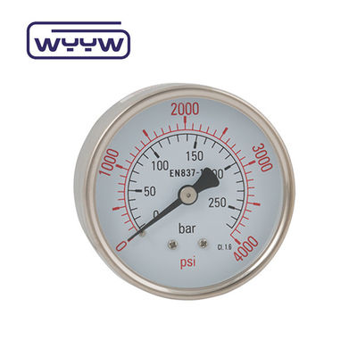 trung tâm trở lại 2.5 &quot; thép không gỉ khô bộ máy đo áp suất