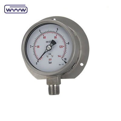 Thiết bị thủy lực Đường đo áp suất ngược Thép không gỉ 60mm