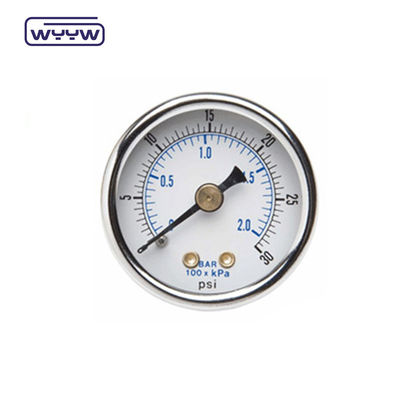 Không có dầu thép không gỉ áp lực đo đằng sau lắp đặt OEM tùy chỉnh