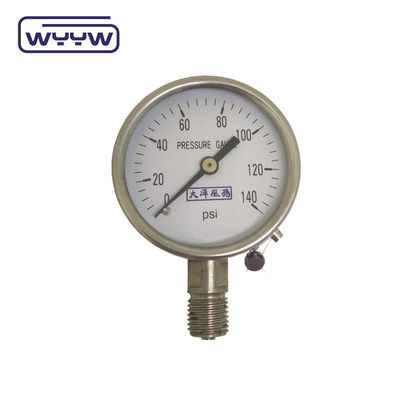 Đường đo áp suất thép không gỉ khô quang 60mm Lắp đặt phía sau