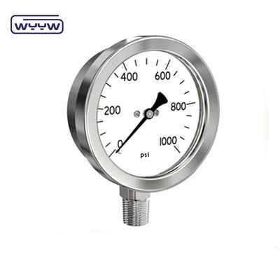 Máy đo áp suất cao độ chính xác thép không gỉ 6 &quot;máy đo áp suất hiệu chuẩn