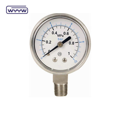 Máy đo áp suất thép không gỉ không khí 60mm