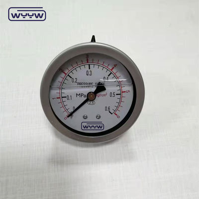 2.5 inch trục chất lỏng đầy máy đo áp suất chống rung tất cả thép không gỉ