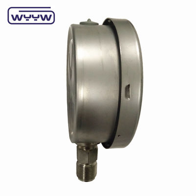 Công nghiệp thanh tùy chỉnh psi kgf/cm2 máy đo áp suất thép không gỉ chống sốc glycerine manometer YTN-100H