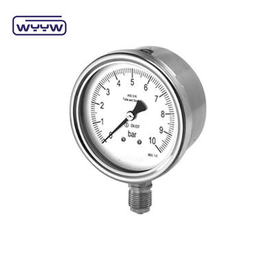 Máy đo áp suất chứa chất lỏng ở mặt dưới tiêu chuẩn EN 837-1 YTN-100