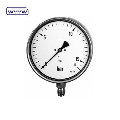 Máy đo áp suất chứa chất lỏng ở mặt dưới tiêu chuẩn EN 837-1 YTN-100