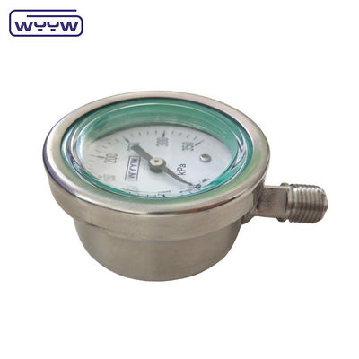60mm Double Scale All SS Pressure Gauge, Glycerin Filled Pressure Gauge