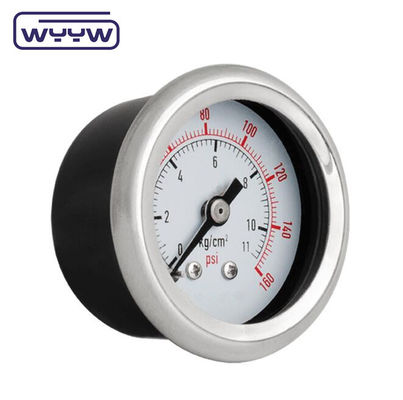 cao chất lượng dầu đầy 4 &quot;đan thép không gỉ đo áp suất chống rung