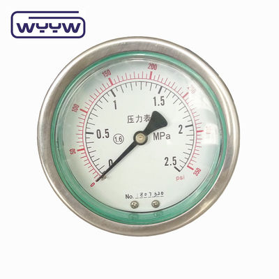 Dầu đầy 4 &quot;đồ đo áp suất chống rung bằng thép không gỉ với phạm vi áp suất rộng của Mbar