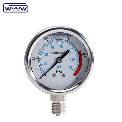 Đường đo áp suất cao CE Thép không gỉ Đường đo áp suất Autoclave Manometer